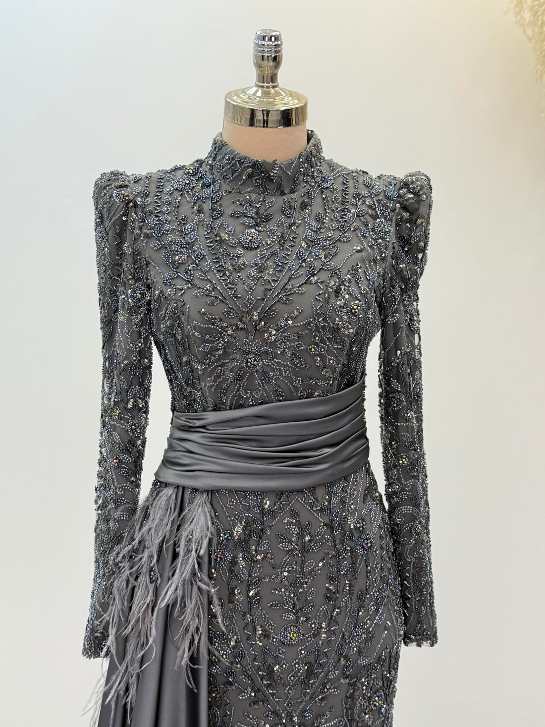 Alessa Evening Dress - Anthracite - view 2