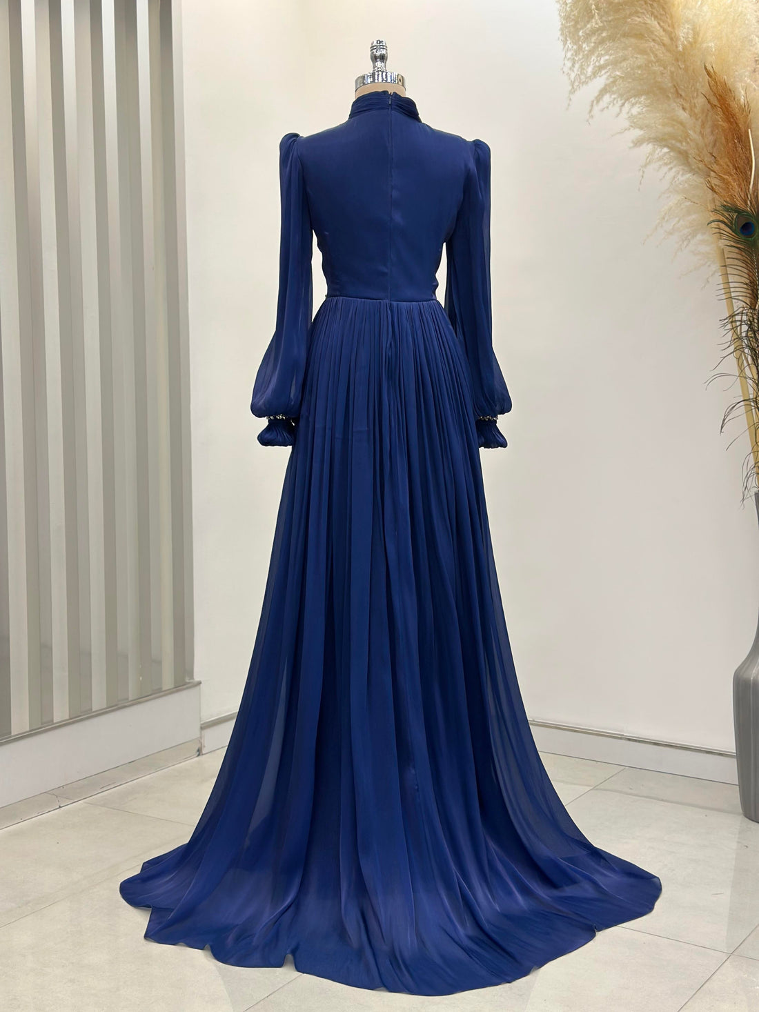 Hermonie Evening Dress - Navy - view 4
