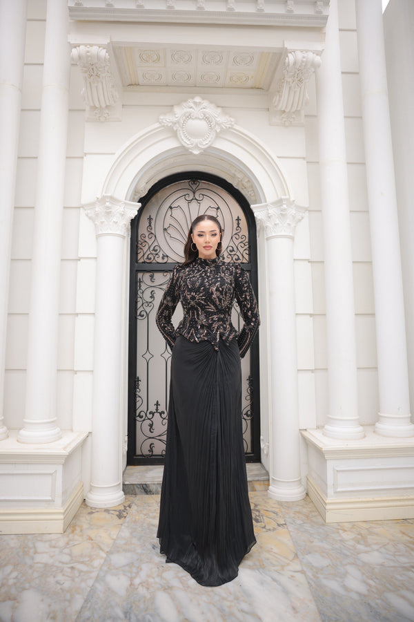 Sierra Black Evening Gown | Elegant Formal Dress for Women