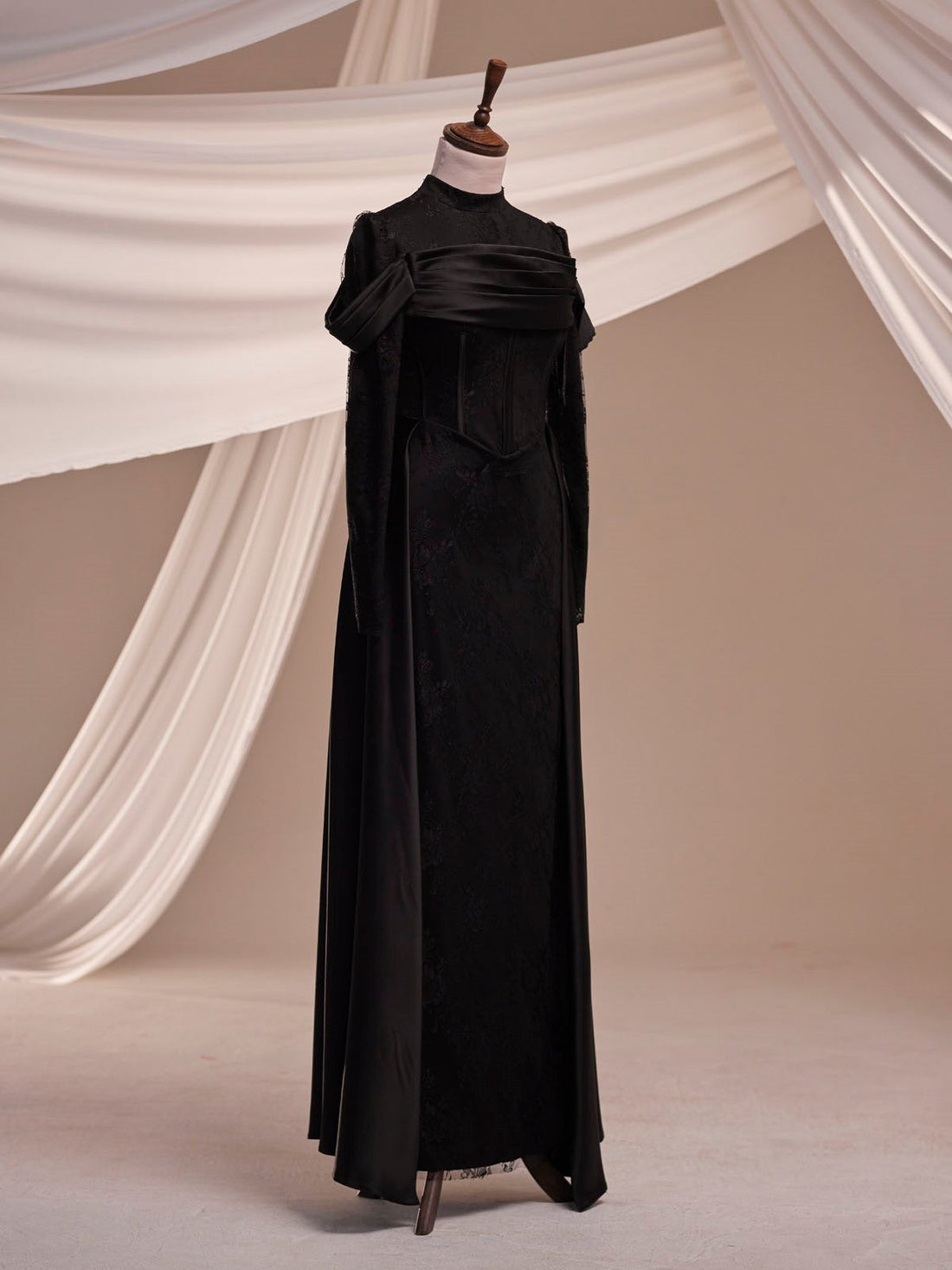Dante Black Evening Gown