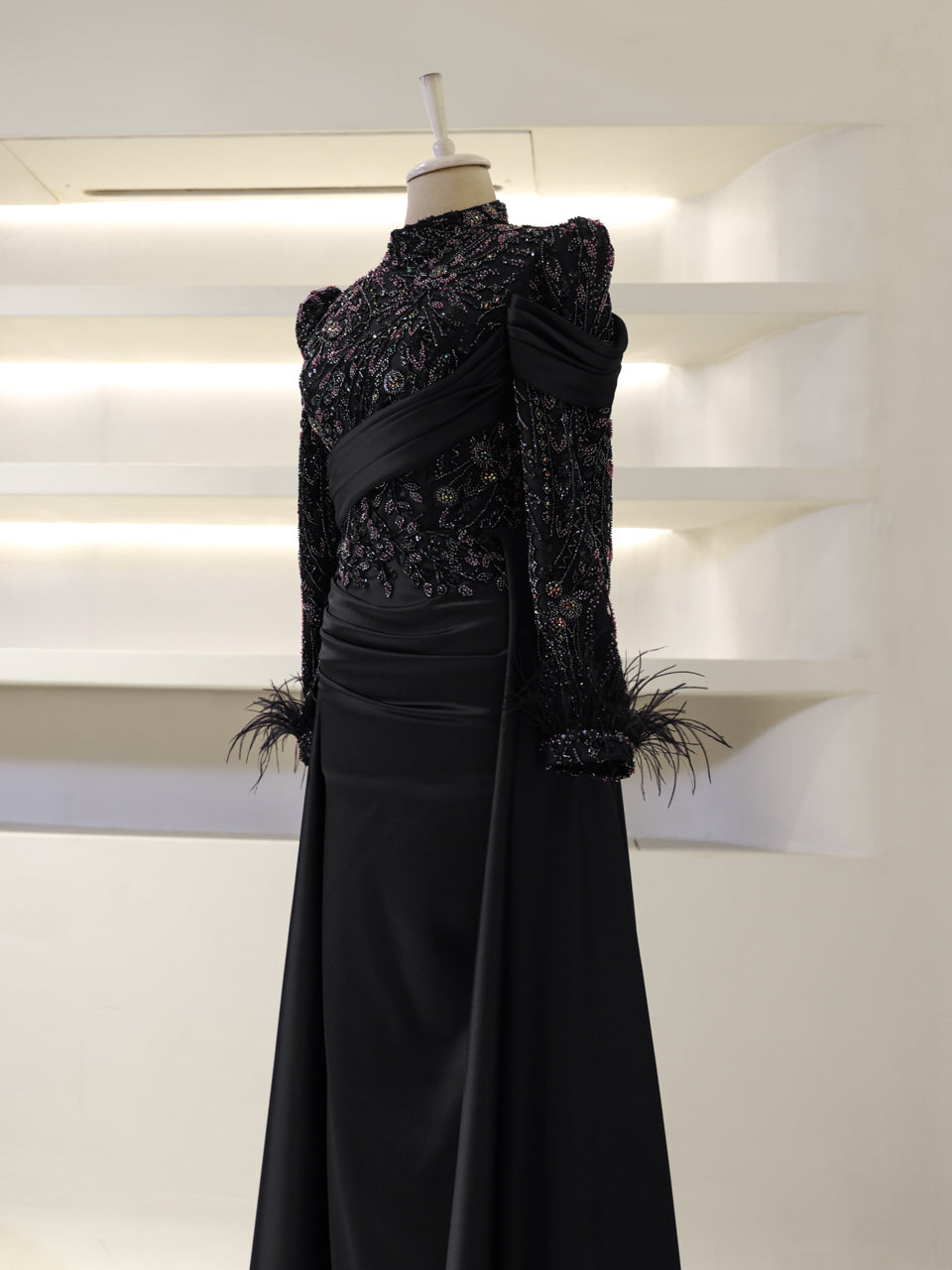 Benan Evening Dress - Black - view 3