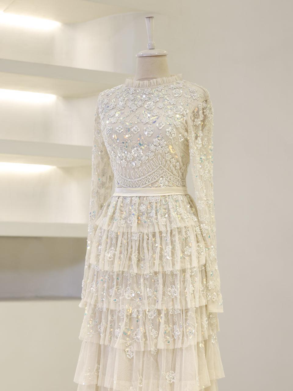 Lillibeth Couture Evening Dress - Ecru - view 3