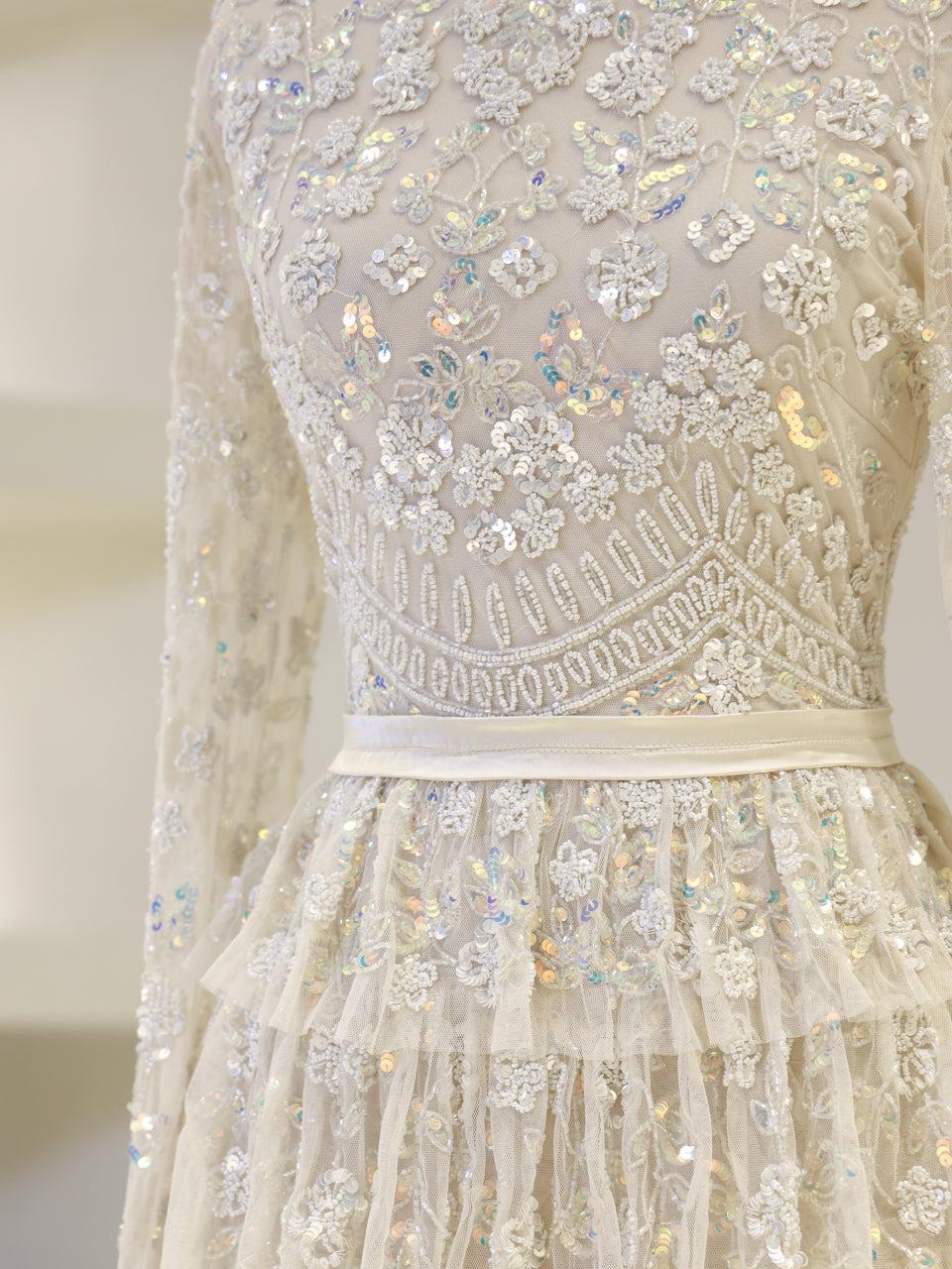 Lillibeth Couture Evening Dress - Ecru - view 4