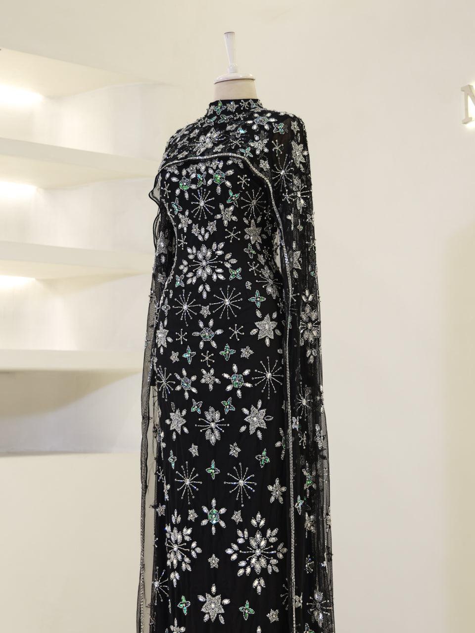 Celestia Couture Evening Dress - Black - view 3