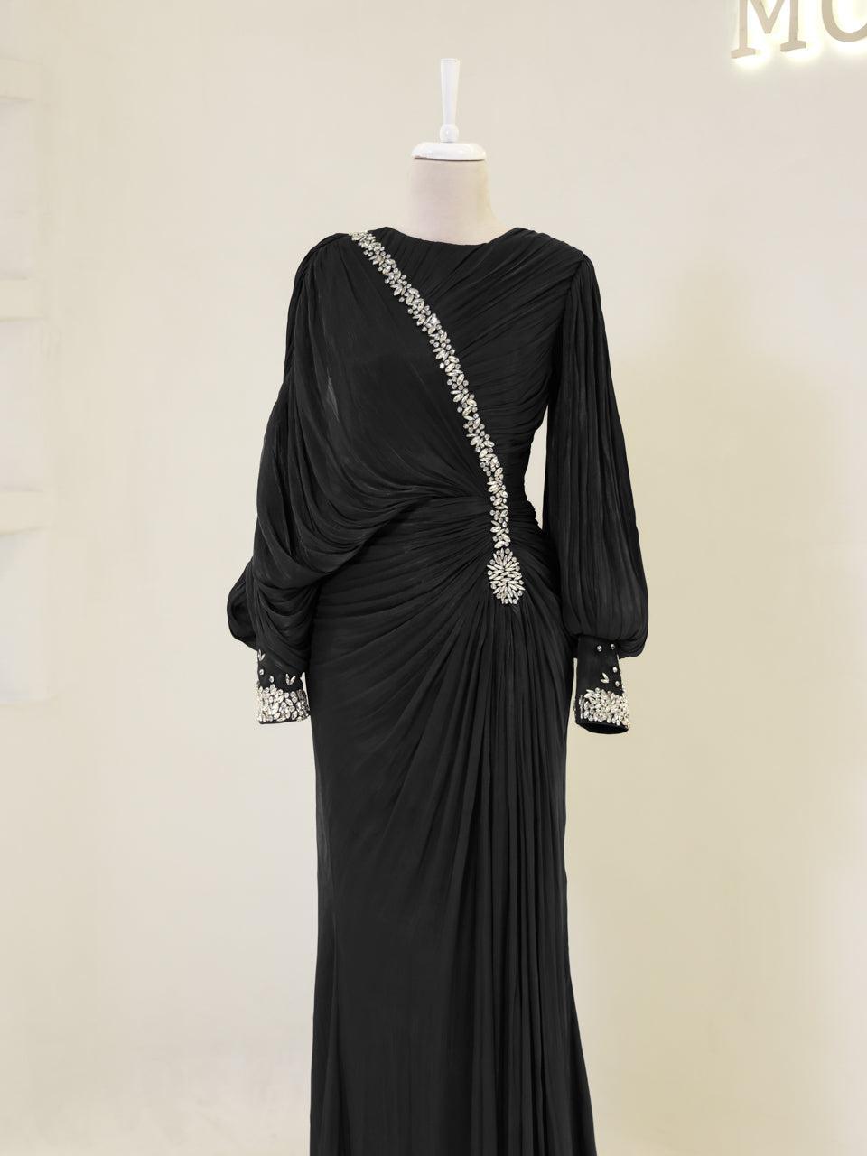 Malika Evening Dress - Blue - view 2
