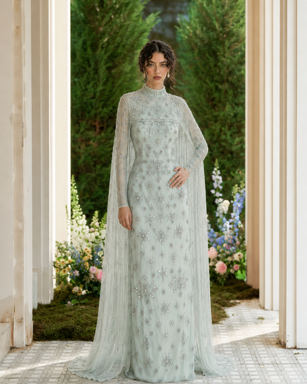 Celestia Couture Evening Dress - Mint
