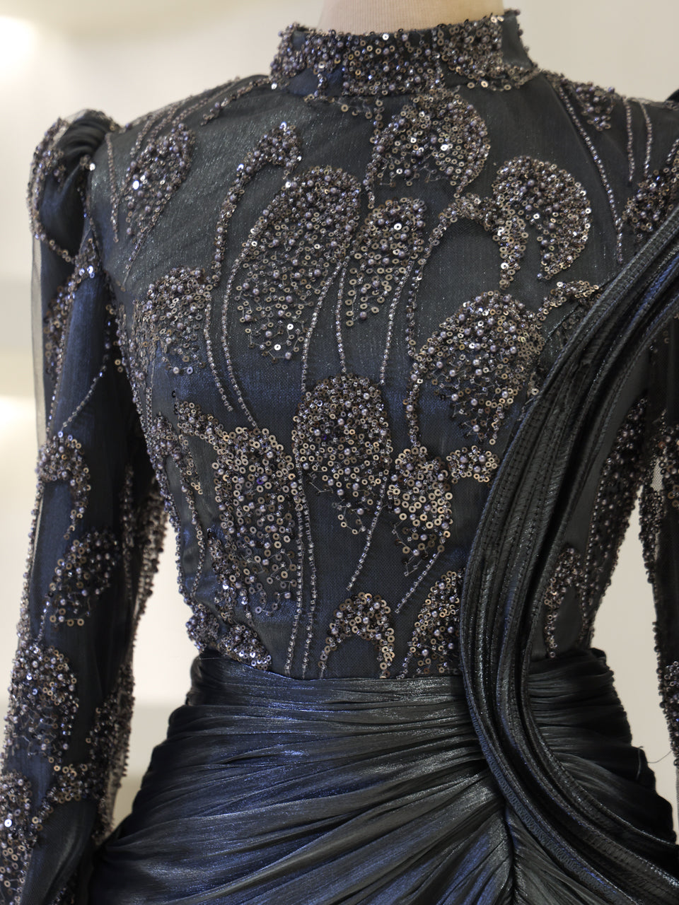 Couture Samira Evening Dress - Mocha - view 4