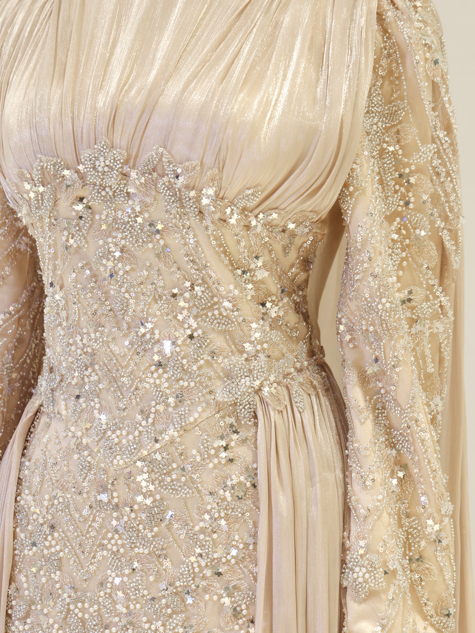 Shirine Evening Dress - Beige - view 4