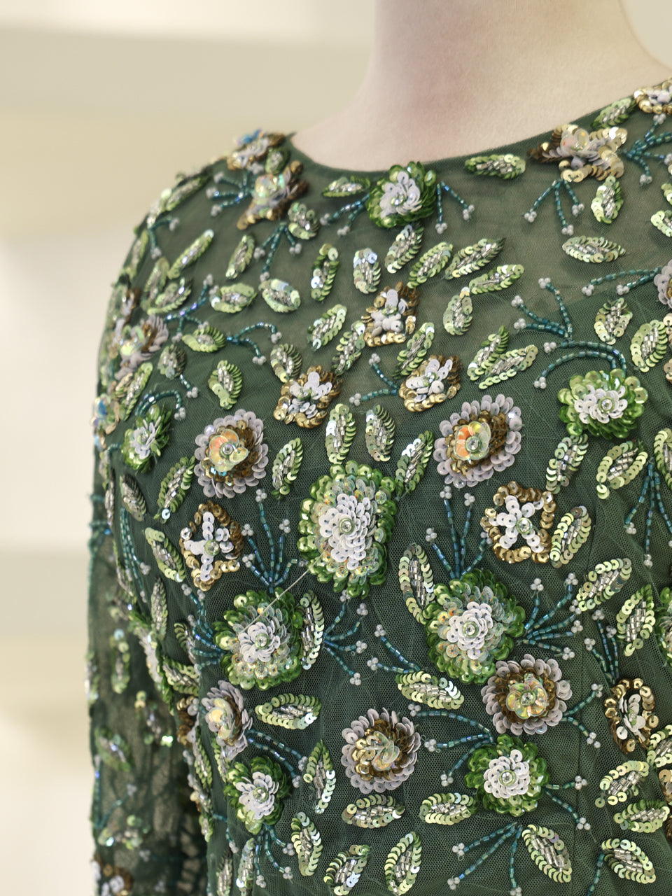 Couture Jasmine Evening Dress - Emerald - view 4