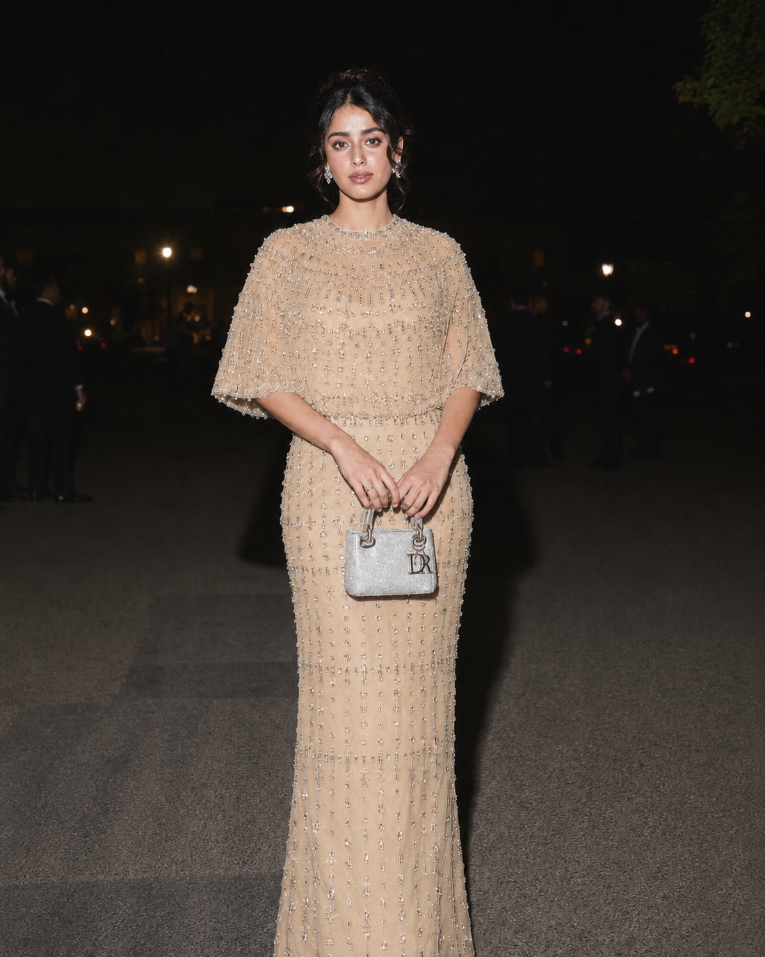 Diamond Couture Evening Dress - Gold