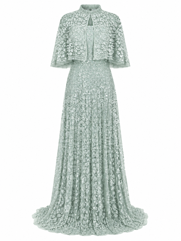 Couture Daisy Evening Dress - Cream