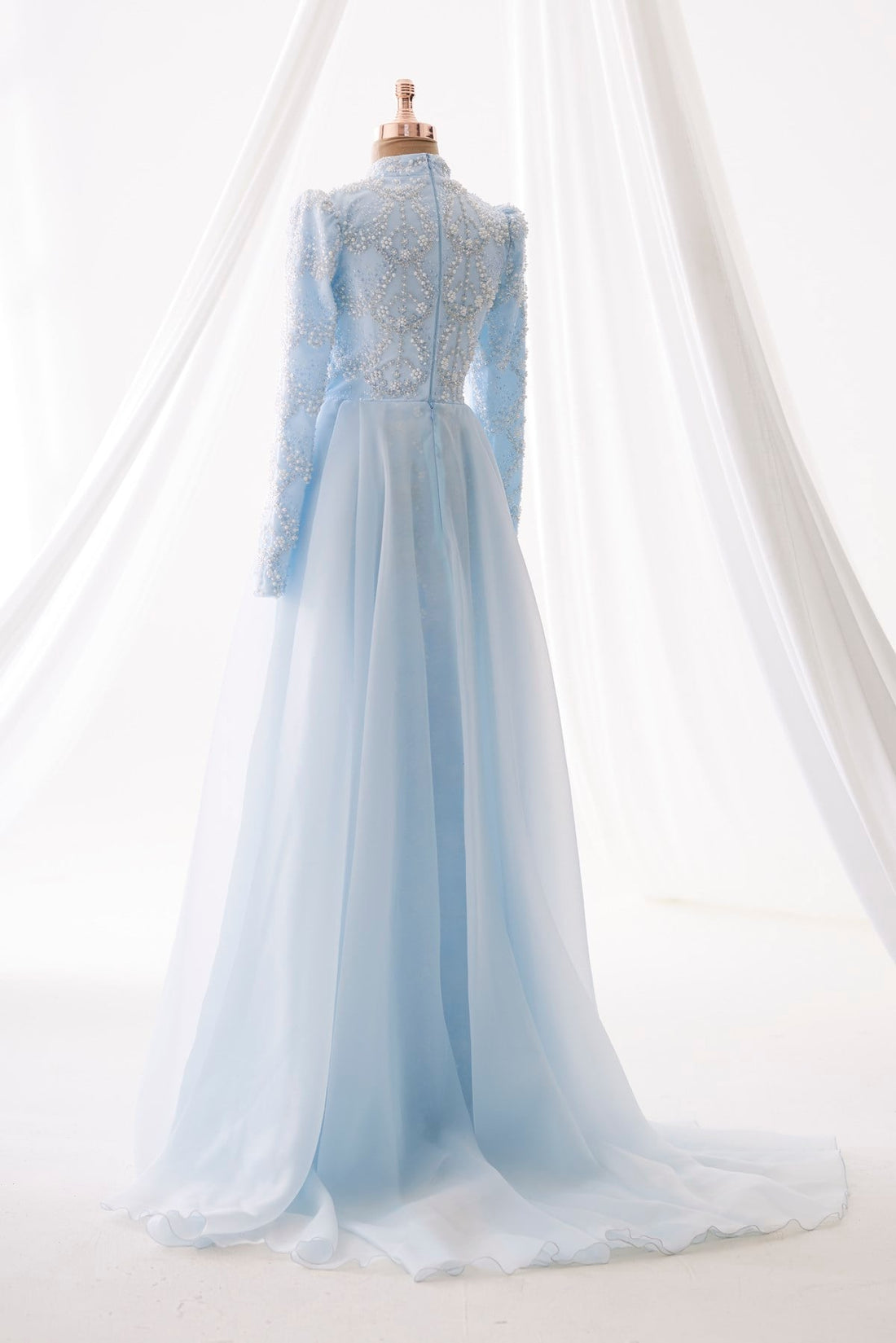 Diana Evening Gown - Baby Blue - view 5