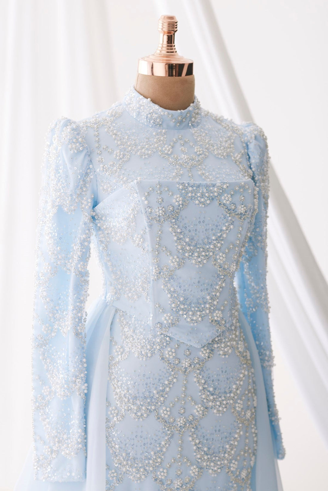 Diana Evening Gown - Baby Blue - view 3