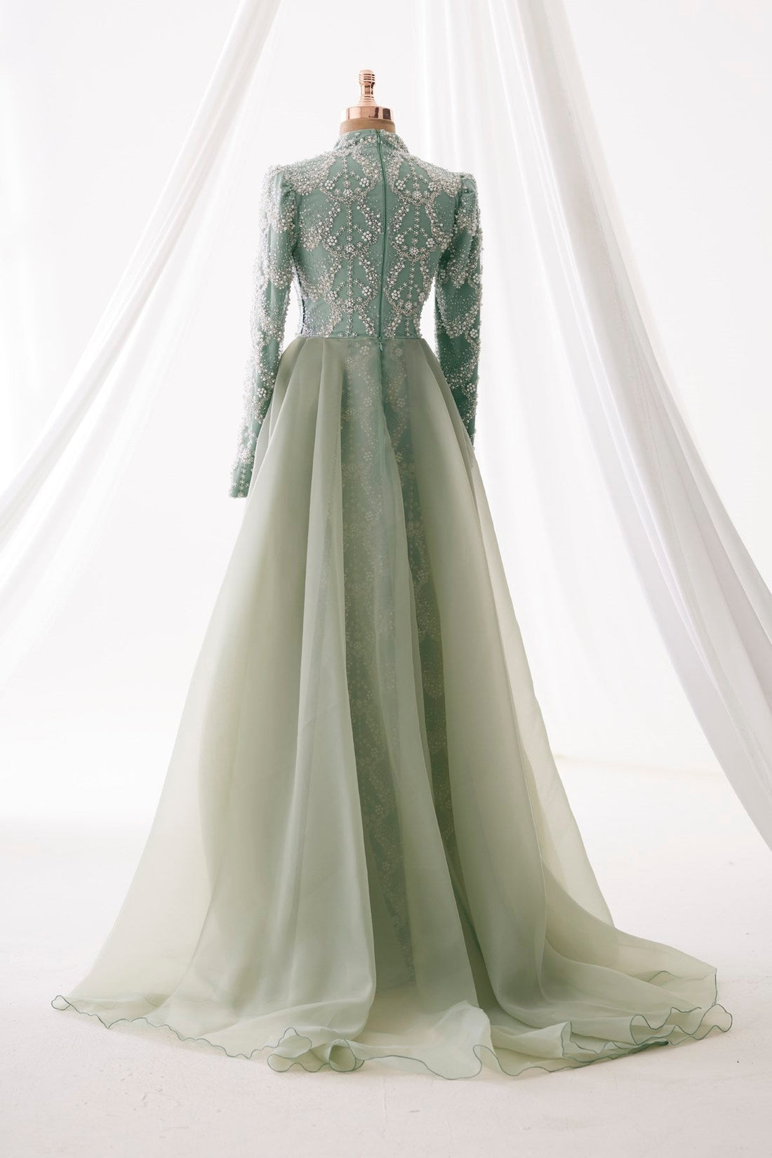 Diana Evening Gown - Mint - view 2