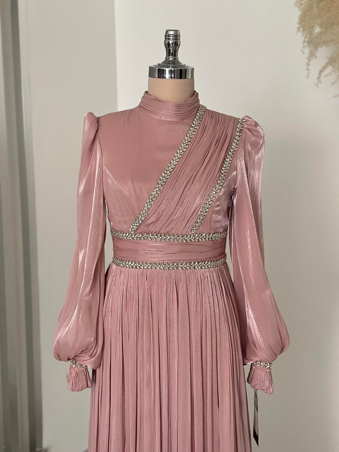 Hermonie Evening Dress - Powder Pink