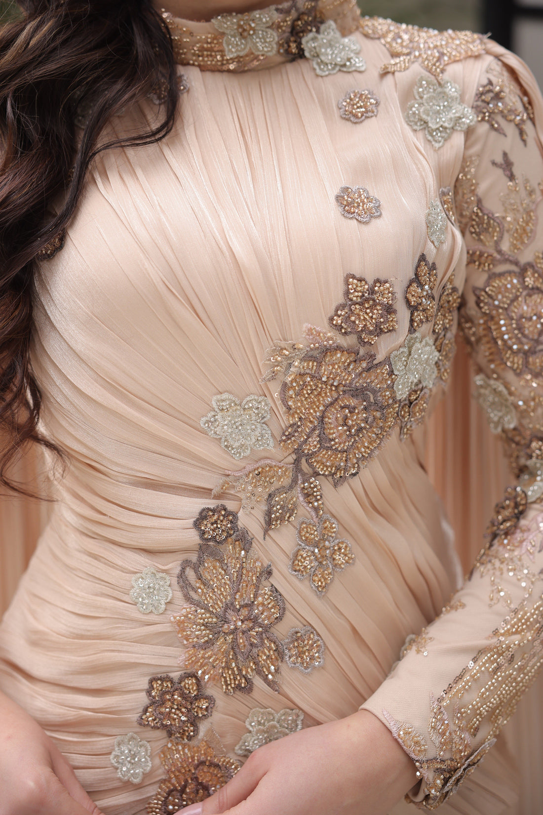 Venus Powder Evening Gown - Gold