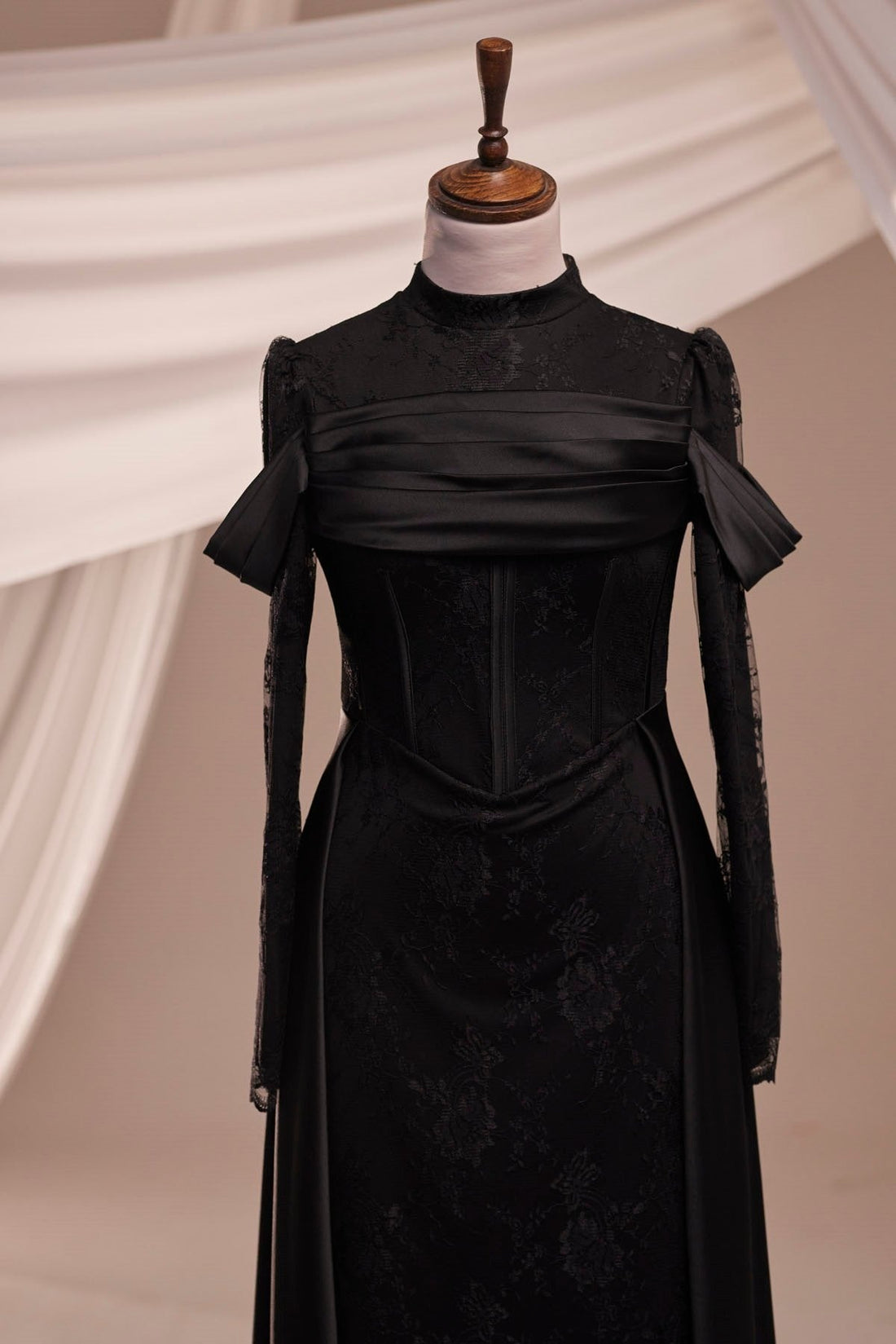 Dante Black Evening Gown