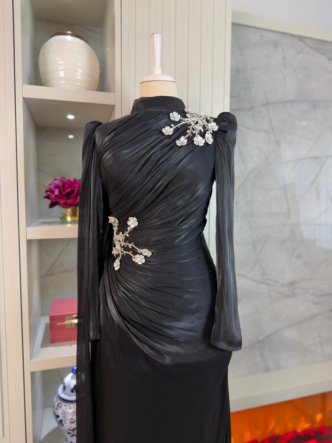 Nora Evening Dress - Black