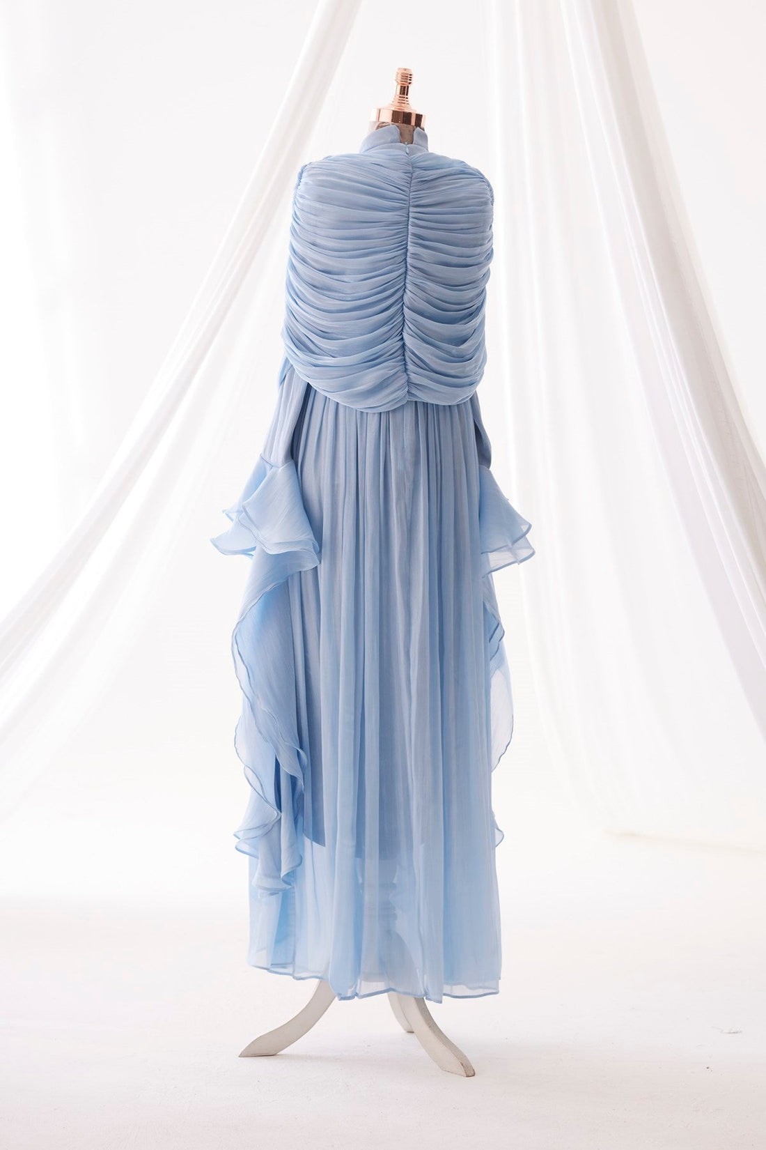 Mona Evening Gown - Baby Blue - view 5