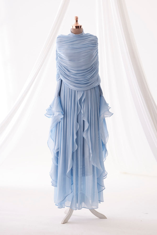 Mona Evening Gown - Baby Blue
