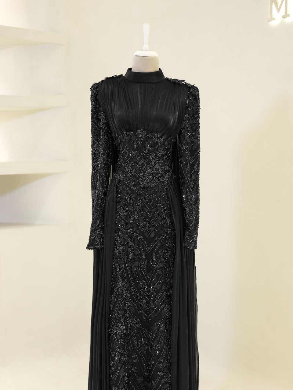 Shirine Evening Dress - Black - view 2