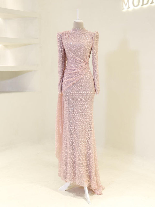 Lujain Evening Dress - Beige - view 4