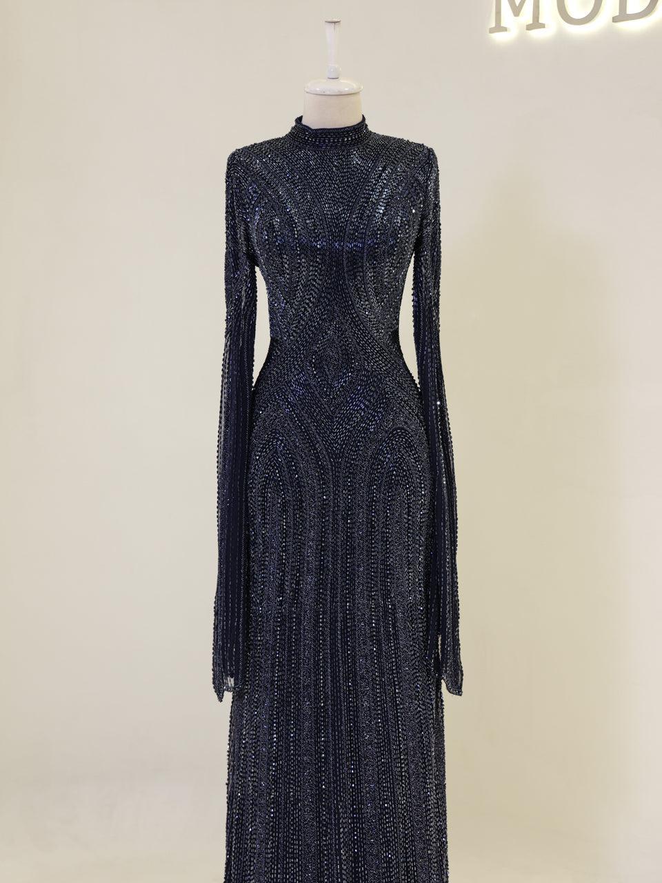 Berru Couture Evening Dress - Navy - view 2