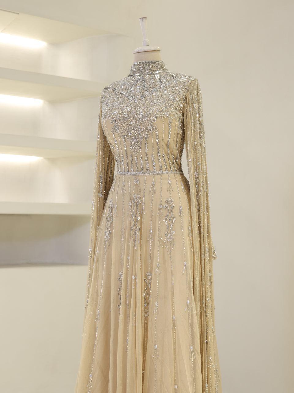 Couture Layal Evening Dress - Cream - view 2