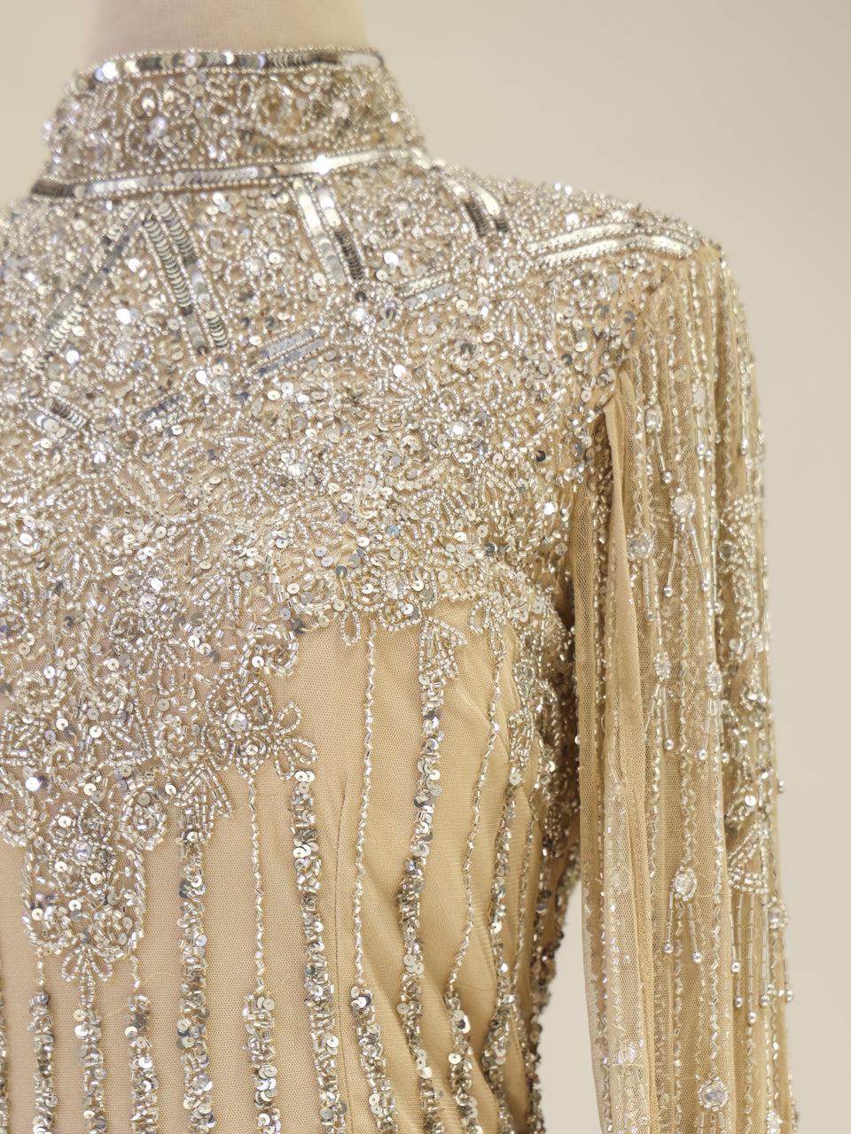 Couture Layal Evening Dress - Cream - view 3