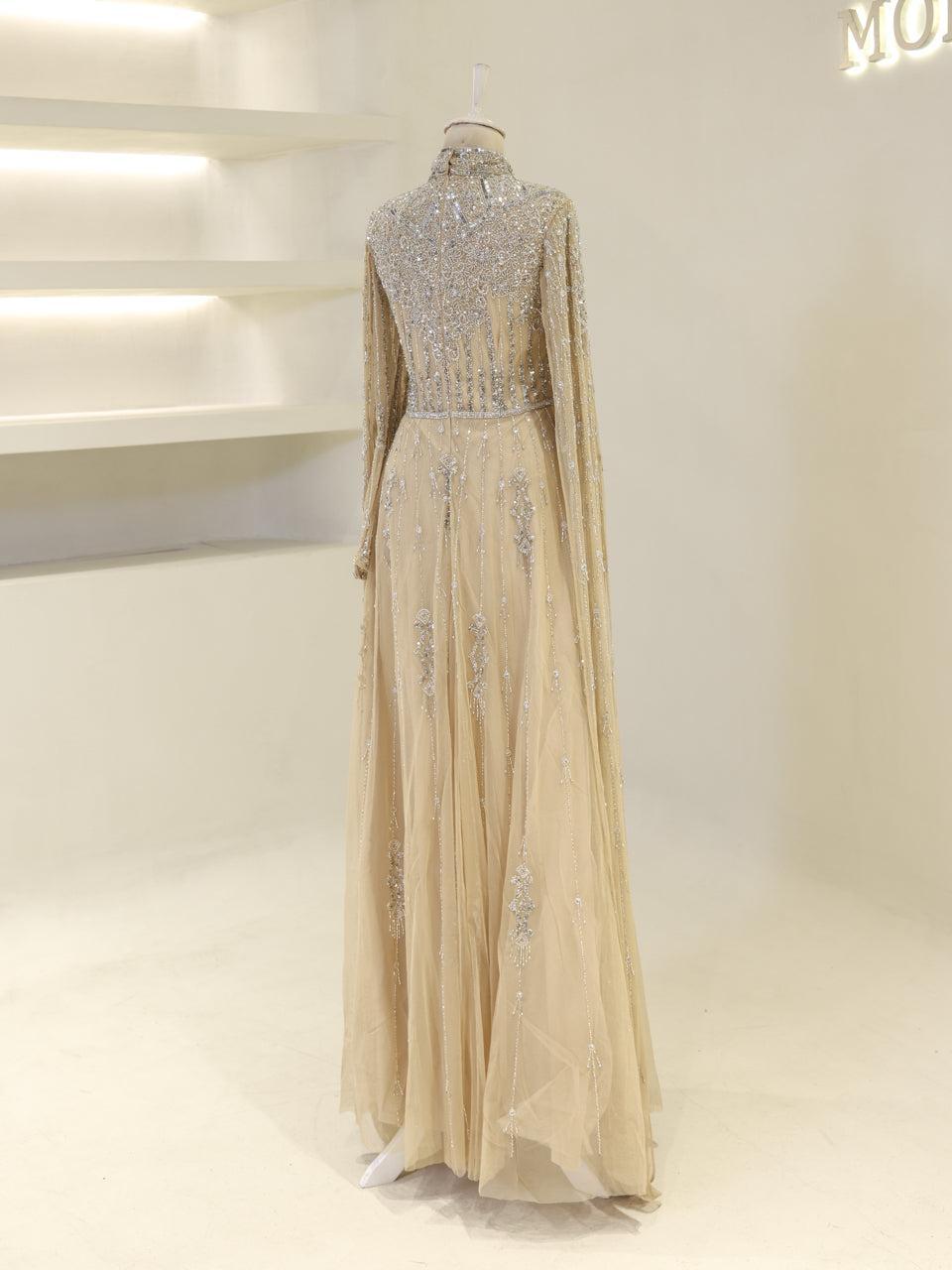 Couture Layal Evening Dress - Cream - view 4