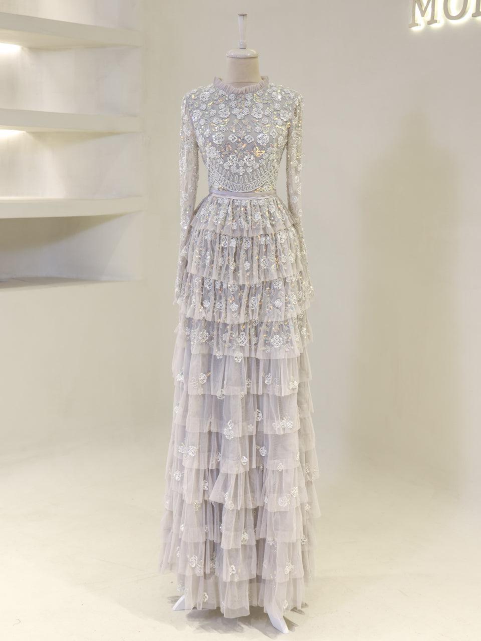Lillibeth Couture Evening Dress - Grey - view 2