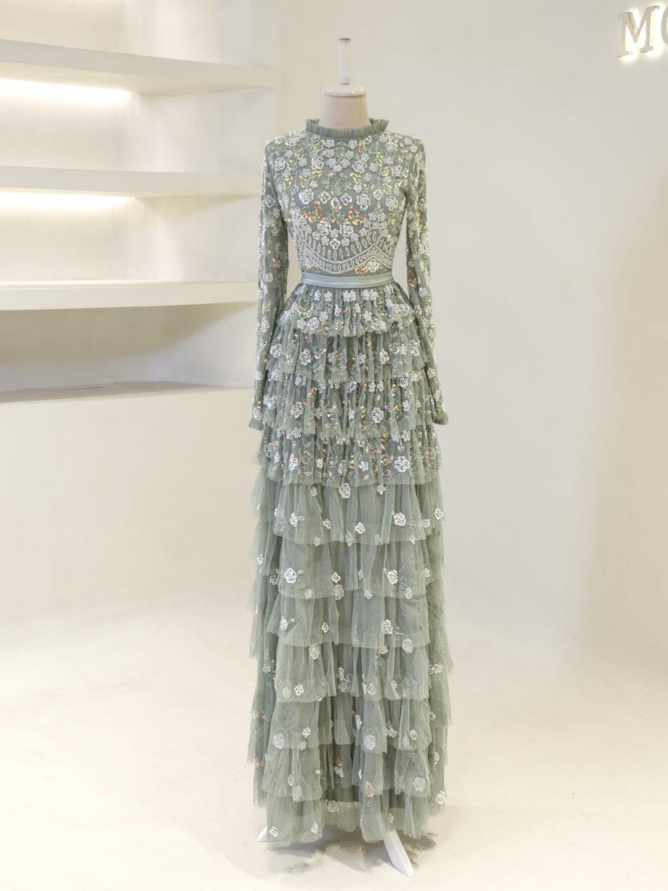 Lillibeth Couture Evening Dress - Khaki