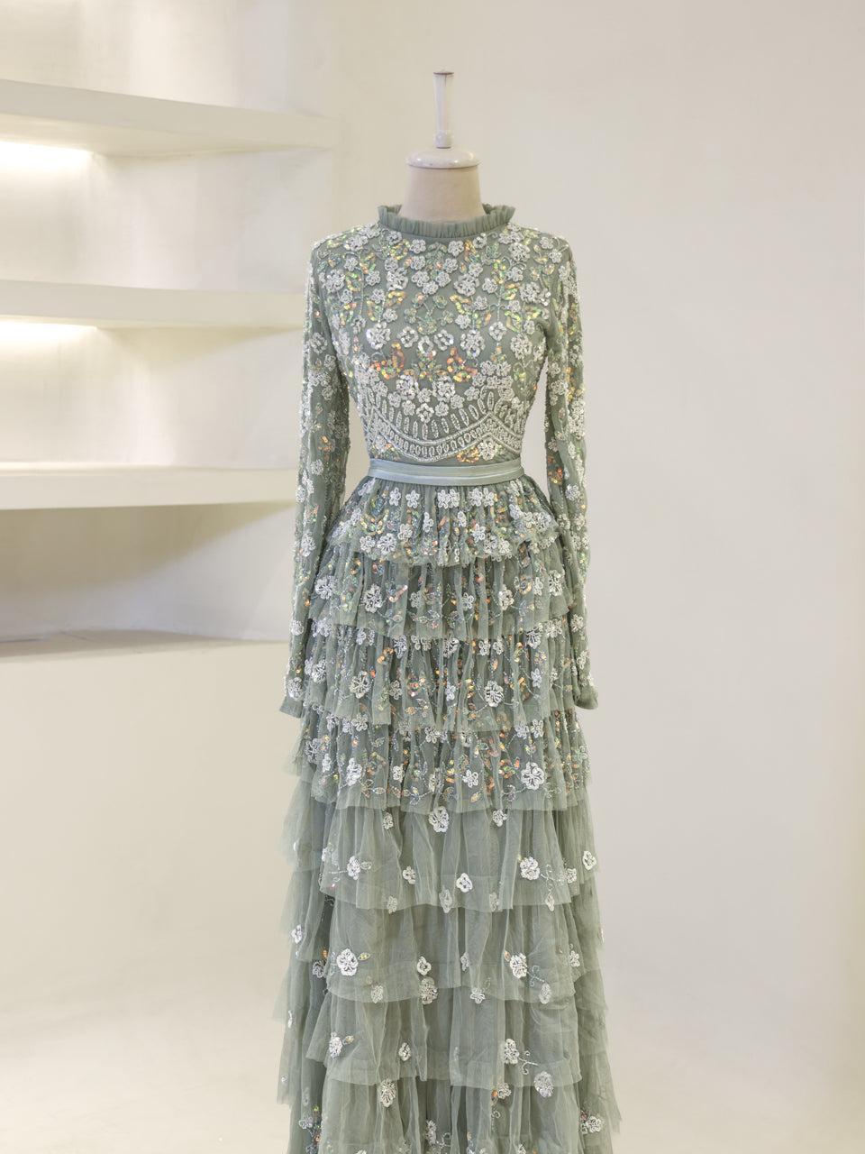 Lillibeth Couture Evening Dress - Khaki - view 2