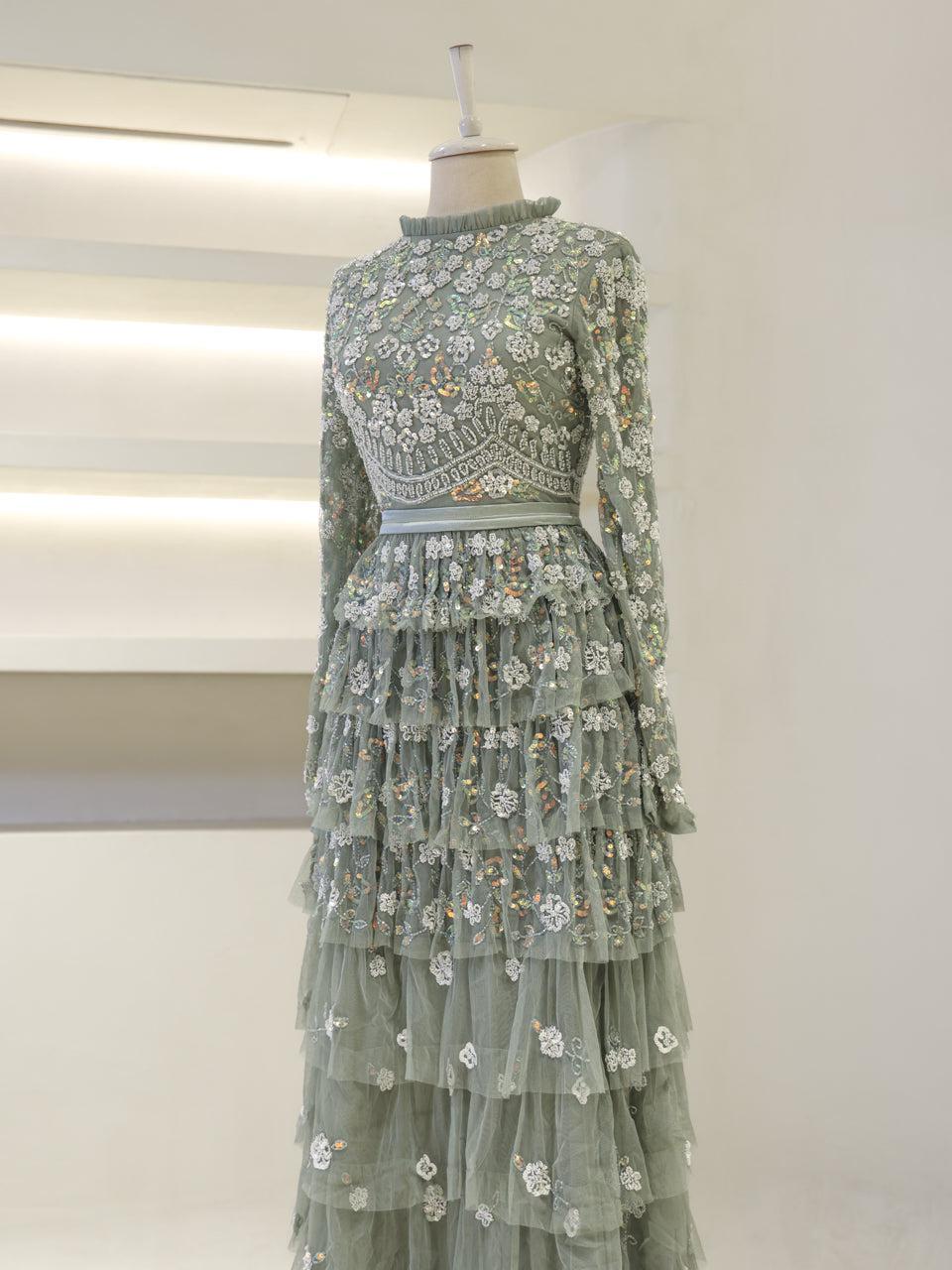 Lillibeth Couture Evening Dress - Khaki - view 3