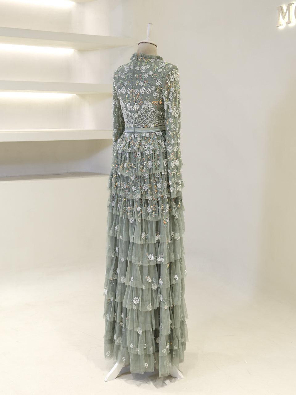 Lillibeth Couture Evening Dress - Khaki - view 5