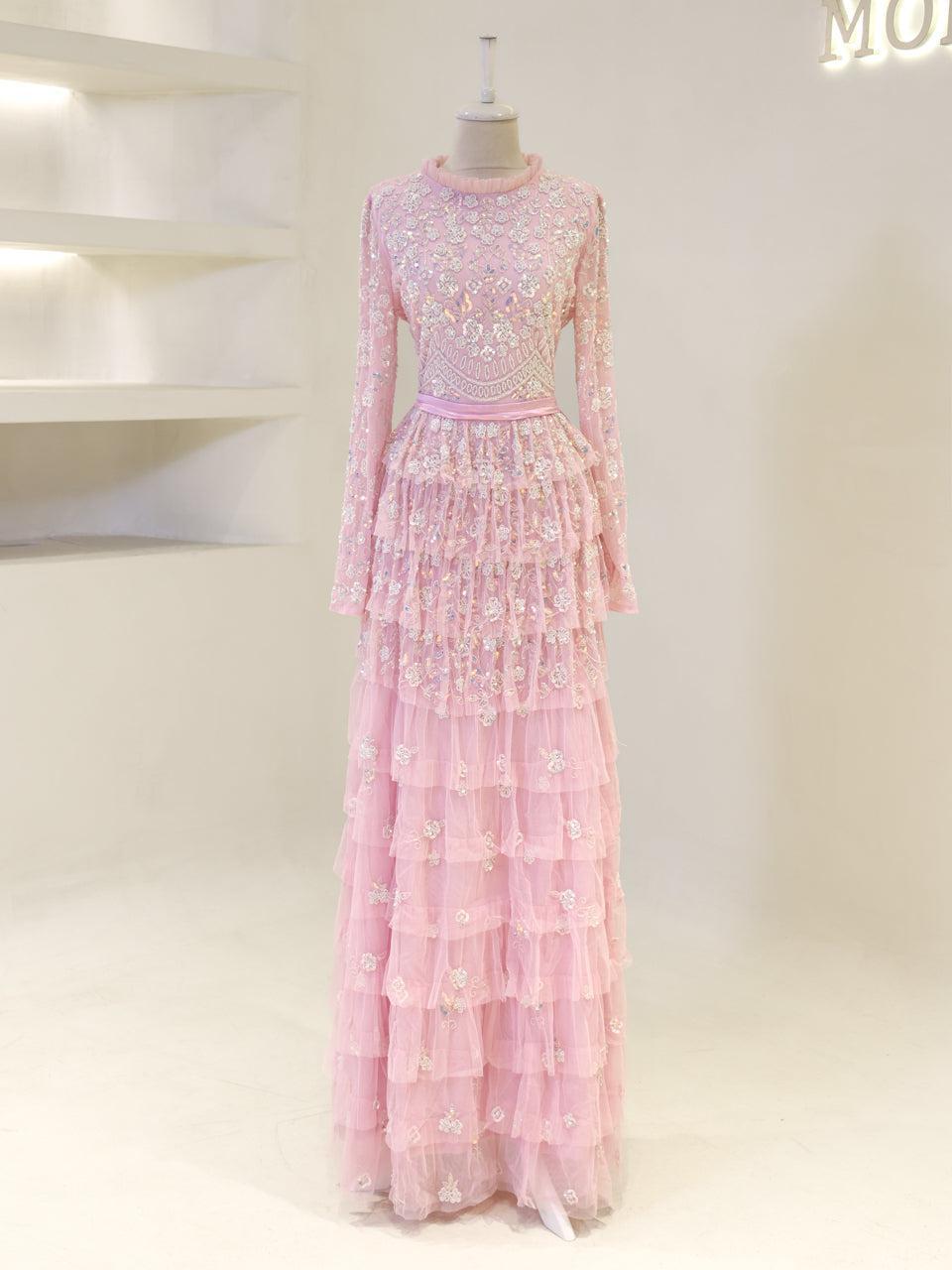 Lillibeth Couture Evening Dress - Pink