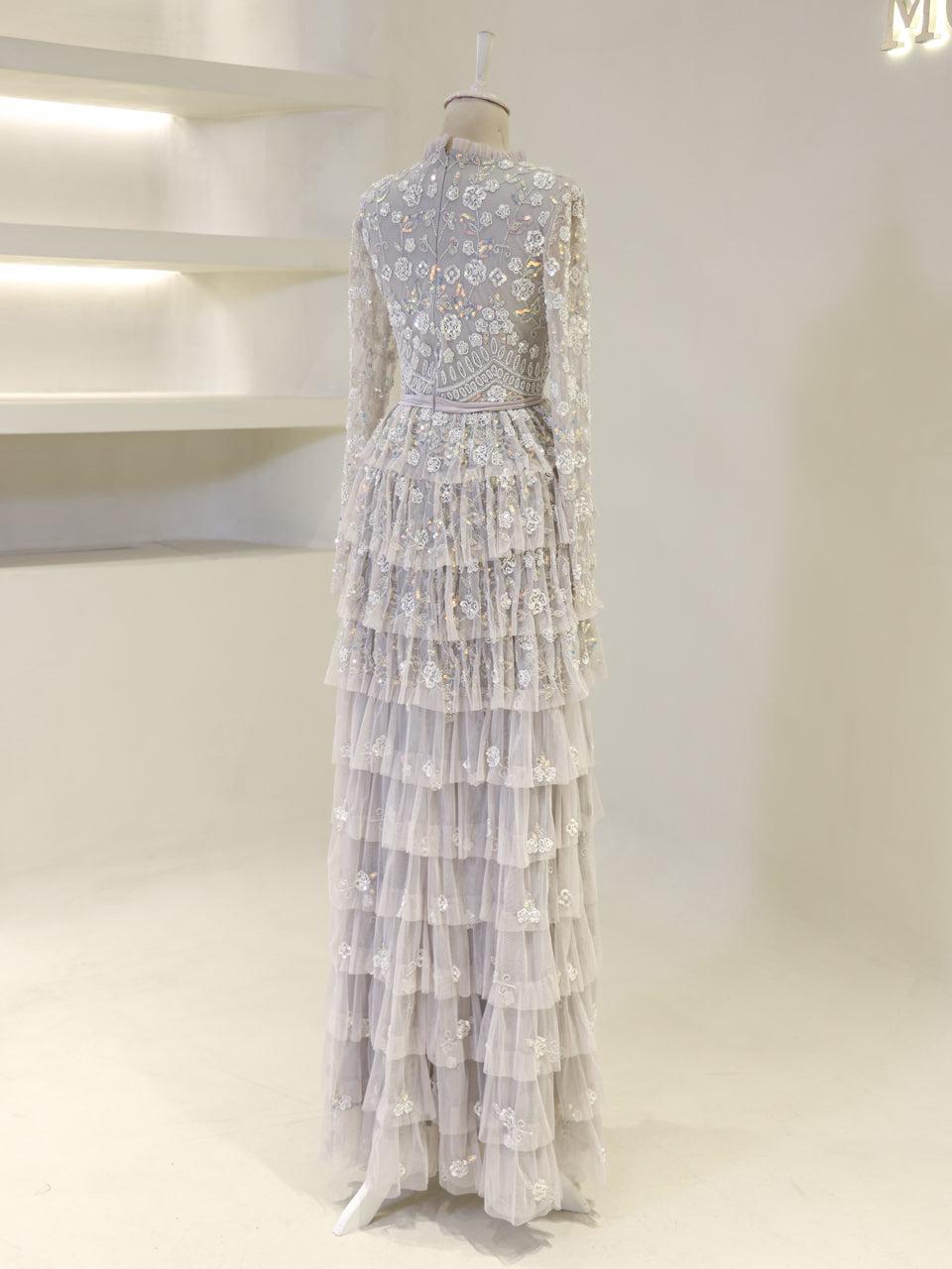 Lillibeth Couture Evening Dress - Grey - view 5