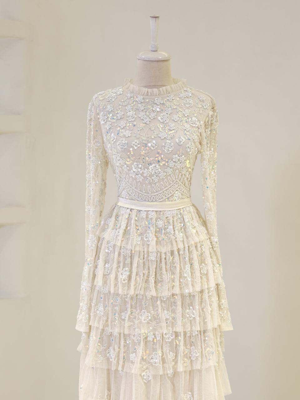 Lillibeth Couture Evening Dress - Ecru - view 2