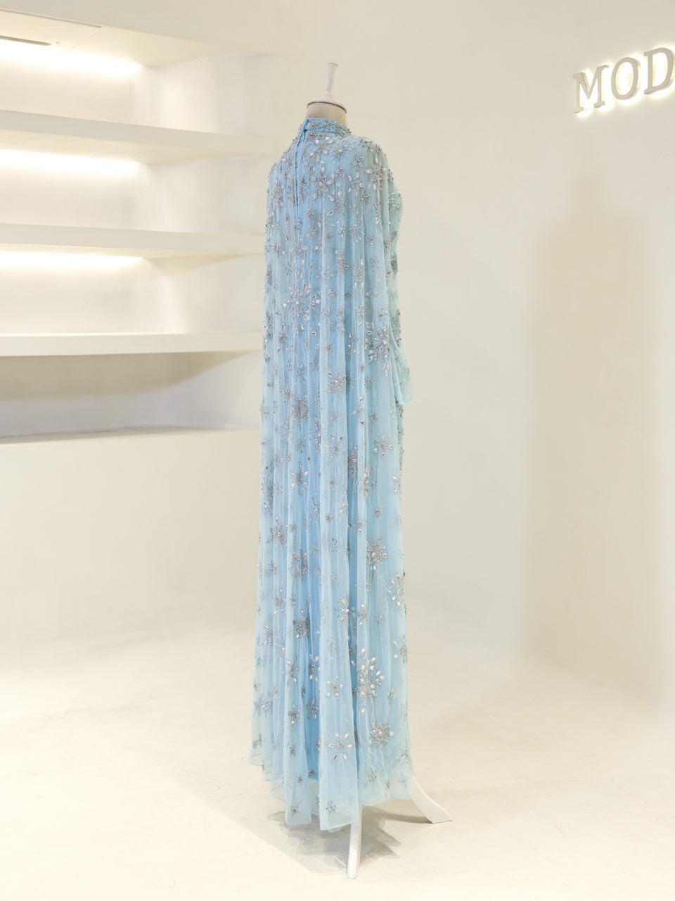 Celestia Couture Evening Dress - Blue - view 5