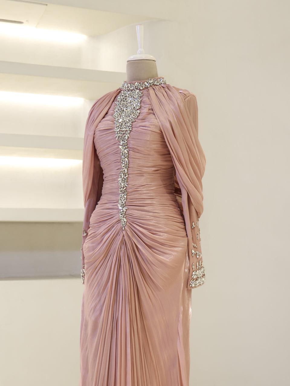 Dilvessa Evening Dress - Powder Pink - view 3