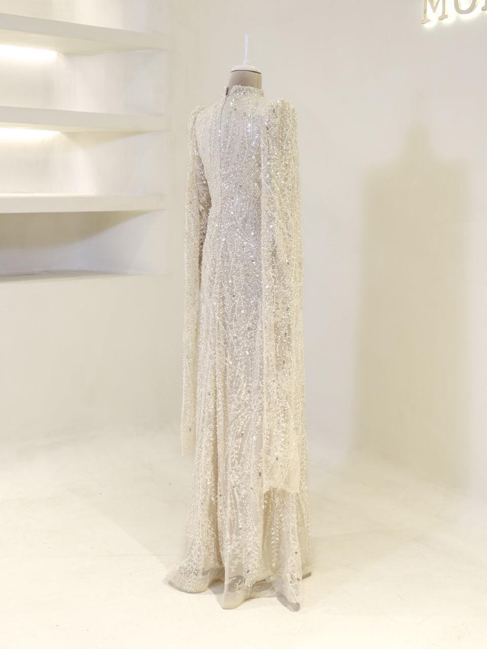 Everise Evening Dress - Beige - view 5