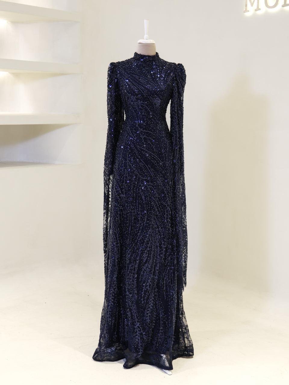 Everise Evening Dress - Navy
