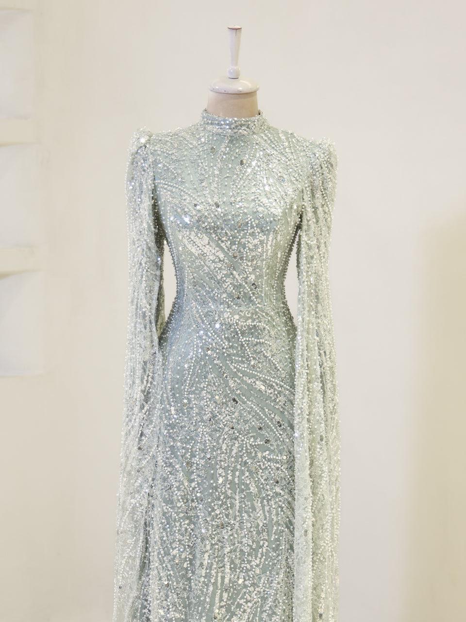 Everise Evening Dress - Mint - view 2