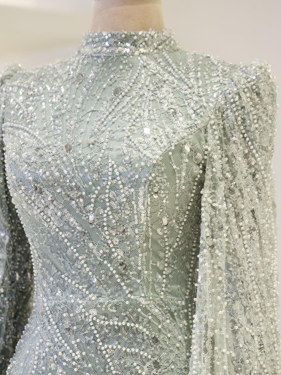 Everise Evening Dress - Mint - view 4