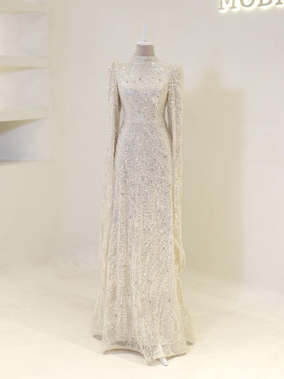 Everise Evening Dress - Beige