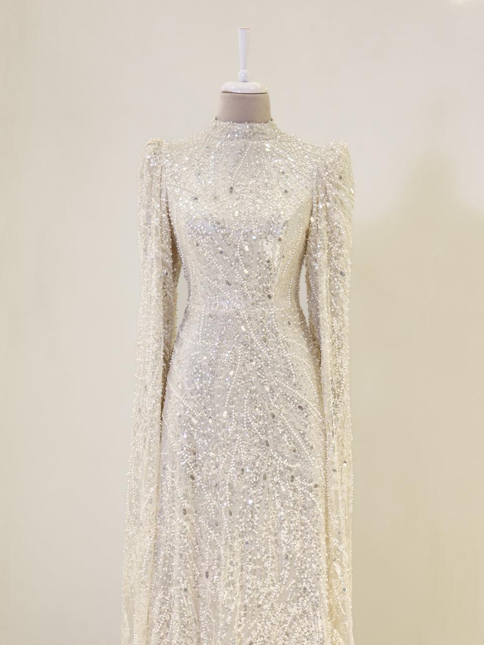 Everise Evening Dress - Beige - view 2