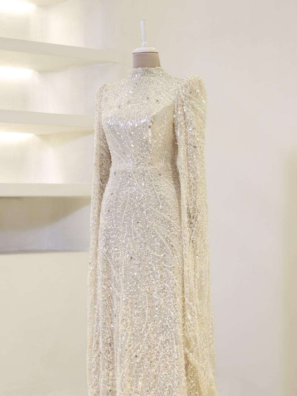 Everise Evening Dress - Beige - view 3