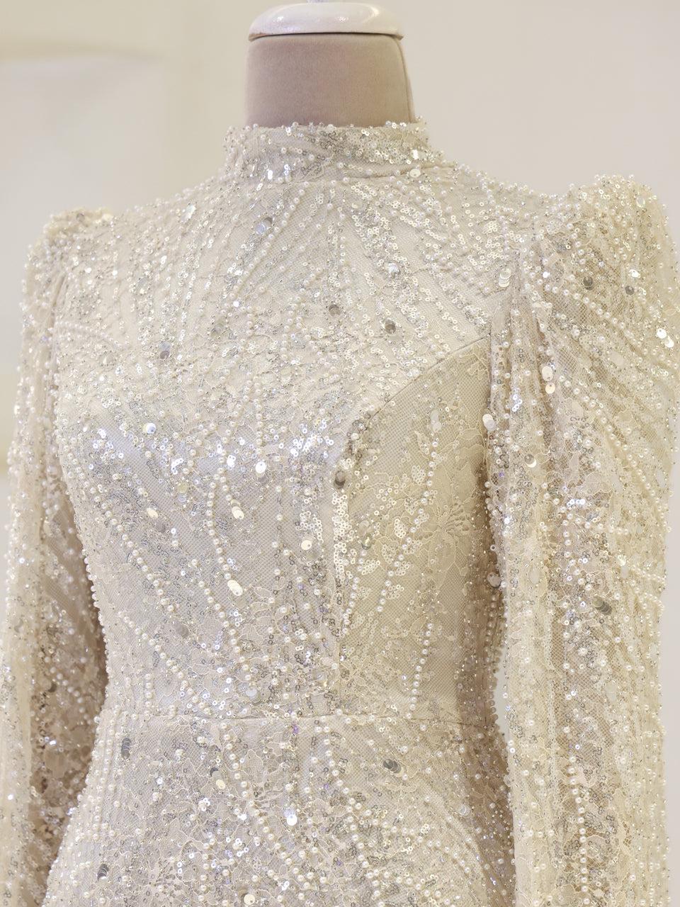 Everise Evening Dress - Beige - view 4