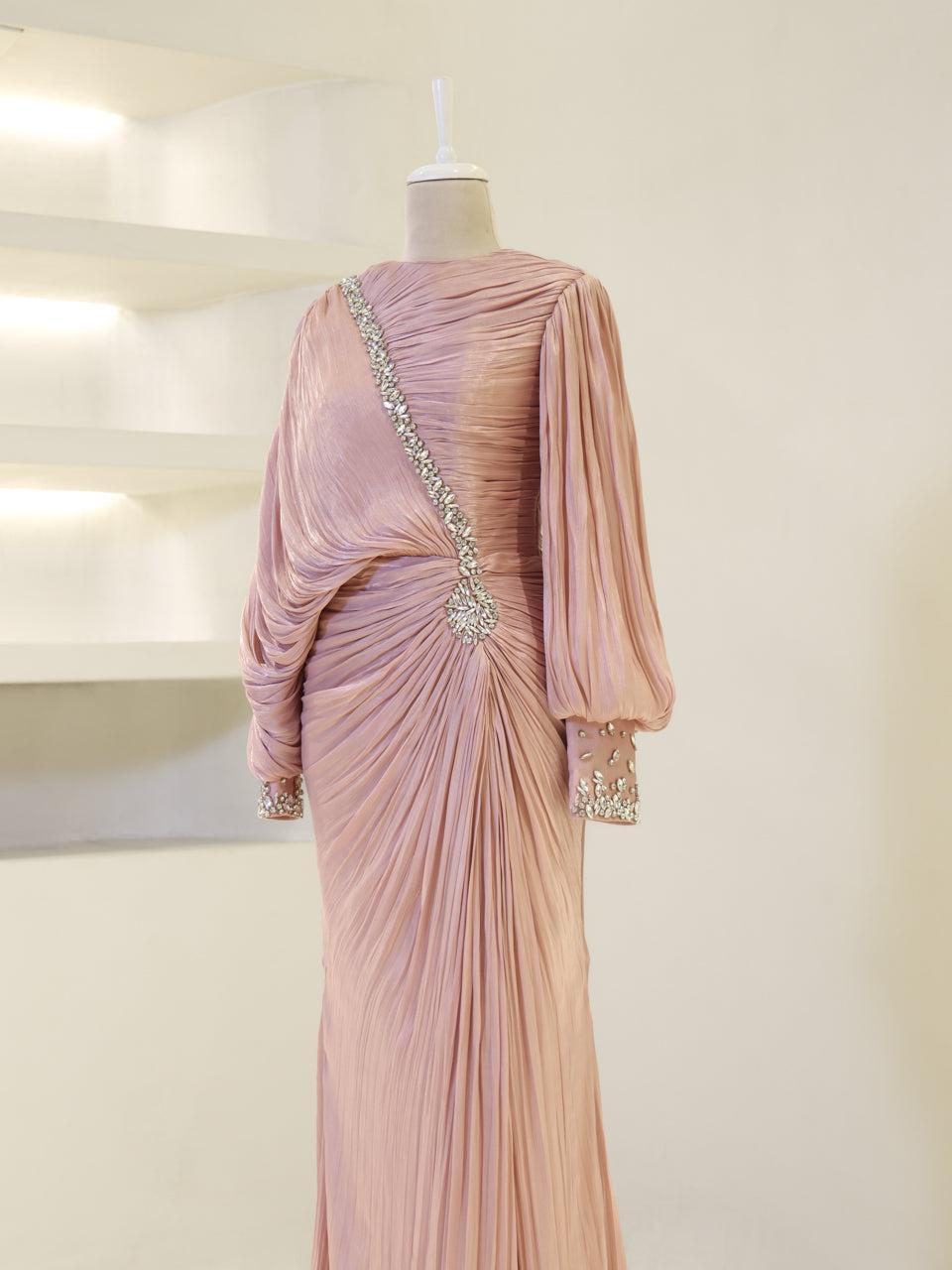 Malika Evening Dress - Burgundy - view 3