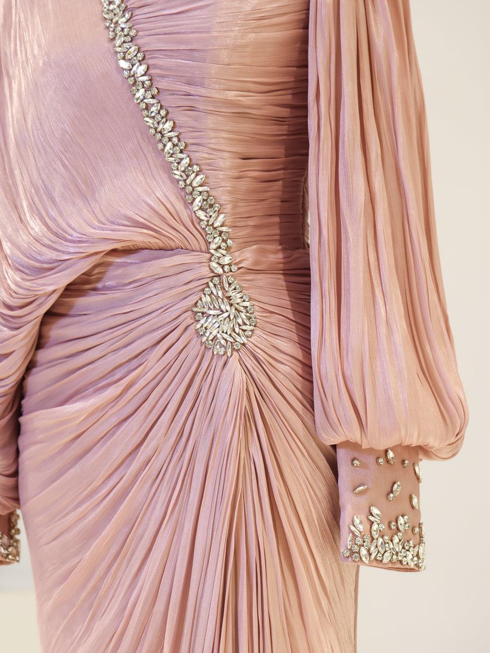 Malika Evening Dress - Burgundy - view 4
